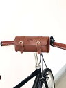 フロントバック 自転車 マウンテンバイク ハンドル テール サドル 鞄 収納 アクセサリー レザー サイクリング レトロ おしゃれ 茶色 黒