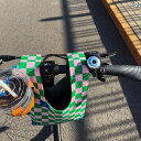 フロントバック 自転車 レディース 手提げ 鞄 ニット 柔らかい 軽量 快適 サイクリング ショッピング 普段使い かわいい 猫 クマ ストライプ 黒 ベージュ...