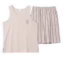 タンクトップ メンズ 薄手 モーダル 綿 夏 ノースリーブ ショートパンツ パジャマ カジュアル 接触冷感 上下セット ラウンドネック ウエストゴム シンプル ...