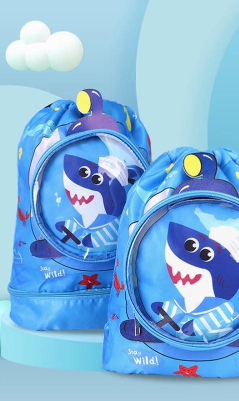プールバッグ キッズ スイミング 男の子 女の子 防水 収納 リュックサック チャック 青 黄 ピンク 恐竜 うさぎ ユニフォーム かわいい
