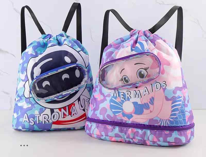 プールバッグ キッズ 男の子 女の子 リュック スイミング ビーチ アウトドア 防水 大きめ ピンク 黄 青..