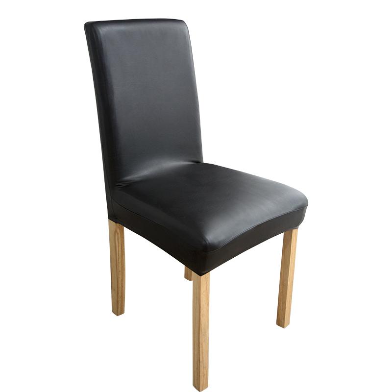 Sofa Covers - 椅子 チェア カバー 皮革 ストレッチ 座面 背もたれ 一体型 家庭 ダイニング レストラン 防水 防汚 耐油 ショート レギュラー ハイバック シンプル おしゃれ 黒 白 オレンジ