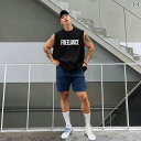 マッチョ タンクトップ メンズ 春夏 綿 トップス ノースリーブ Tシャツ ラウンドネック プルオーバー ゆったり スポーツ アメリカン カジュアル ロゴ 黒 白 青 大きいサイズ(4)