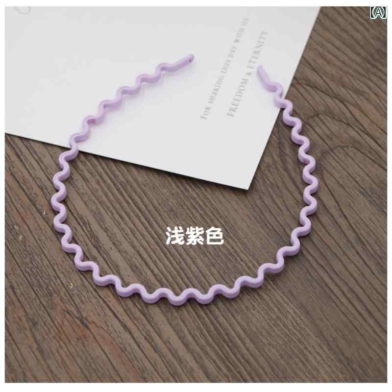 ヘアアクセサリー カチューシャ ヘッドバンド 飾り 髪留め アレンジ 洗顔 レディース 大人 子供 女の子 フープ 可愛い シンプル 紫 緑 ピンク