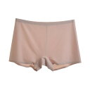 ボクサーパンツ レディース 夏 ひんやり 涼しい ショーツ シームレス フィット 通気性 装飾 シニア マダム ミセス シンプル 黒 緑 ピンク 無地