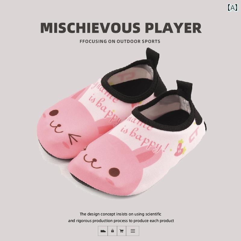 フロントップ楽天市場店のマリンシューズ キッズ 子供 レディース 大人 海 ビーチ ウォーターパーク 水上 旅行 速乾性 滑り止め 通気性 かわいい うさぎ 猫 くま｜アングル2