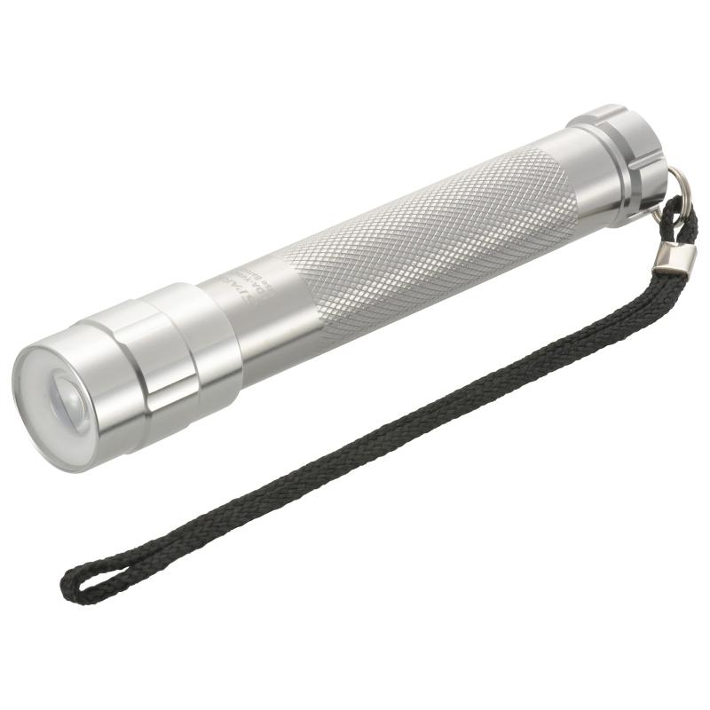 オーム電機 懐中電灯 アウトドア用ハンディライト 防水 LEDズームライト スパークルド