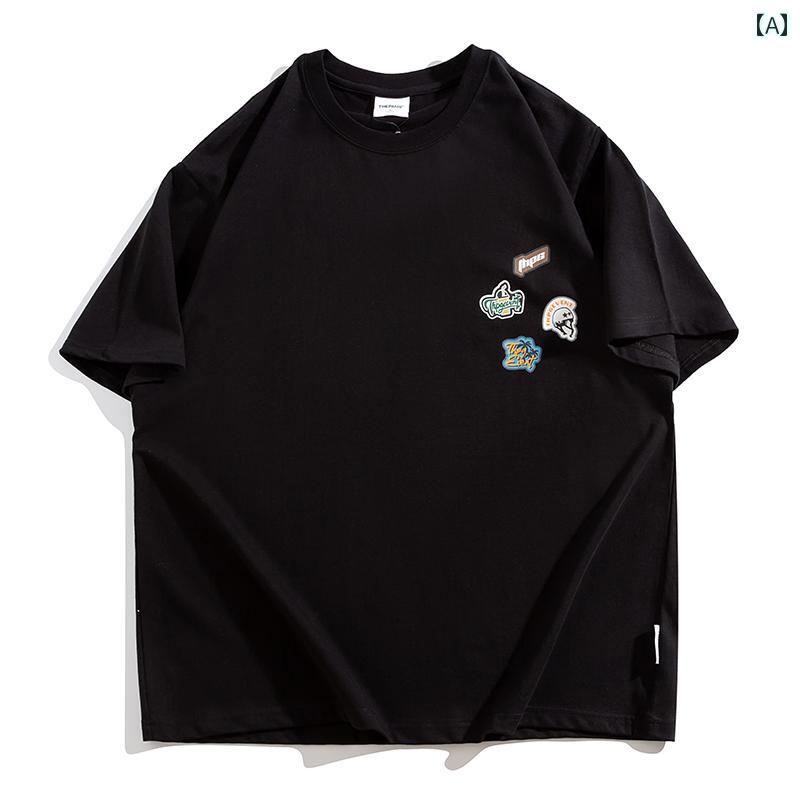 Tシャツ メンズ おしゃれ 大きいサイズ 夏 綿 プリント 半袖 ゆったり カジュアル