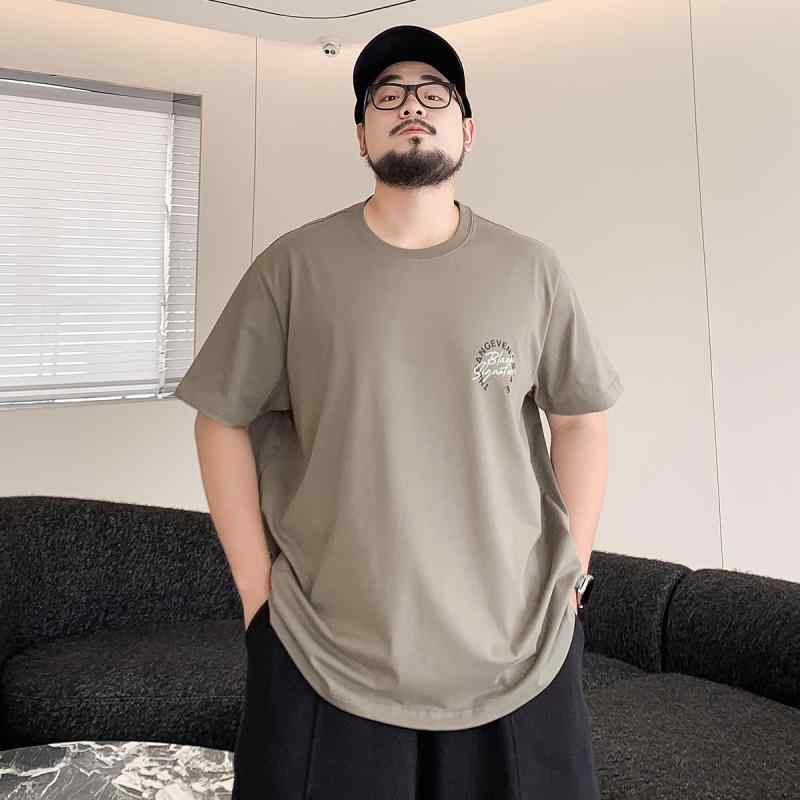 シルエット: ゆったり 袖丈: 半袖 ネックライン: クルーネック サイズ: XL.2XL.3XL.4XL.5XL.6XL カラー: カーキグリーン.ホワイト 素材: 綿