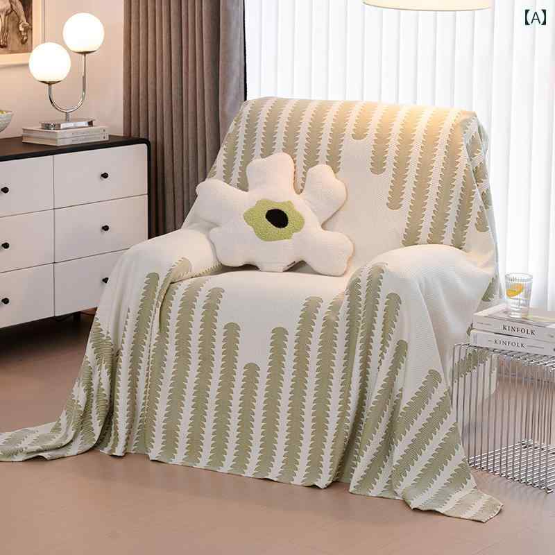 ソファカバー おしゃれ かけるだけ インテリア 布 夏 冷感 涼しい 快適 全包囲 防猫爪 滑り止め 一人掛け シンプル 北欧風 [2]