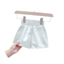 ベビー ショートパンツ 80 キッズ 女の子 男の子 春夏 綿 ウエストゴム 薄手 通気 お出かけ シンプル カジュアル 無地 白 プレゼント