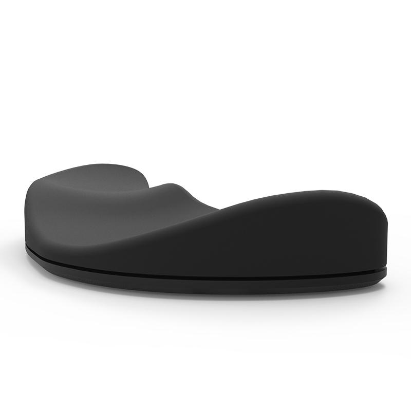 手首 クッション マウスパッド おしゃれ キーボード タイピング リストレスト オフィス ノートパソコン シリコン 滑り止め 右手用 左手用 普段使い リモート 在宅ワーク 無地 黒 グレー