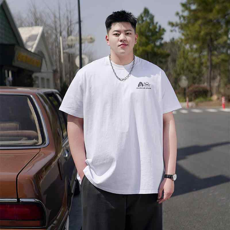 Tシャツ メンズ おしゃれ 大きいサイズ 夏 小犬 プリント 半袖 ゆったり カジュアル