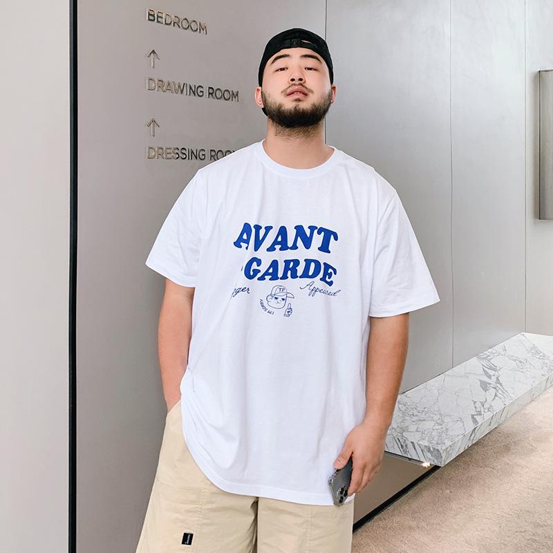 Tシャツ メンズ おしゃれ ブルー 大きいサイズ クルーネック カジュアル ロゴプリント 半袖 ゆったり 夏