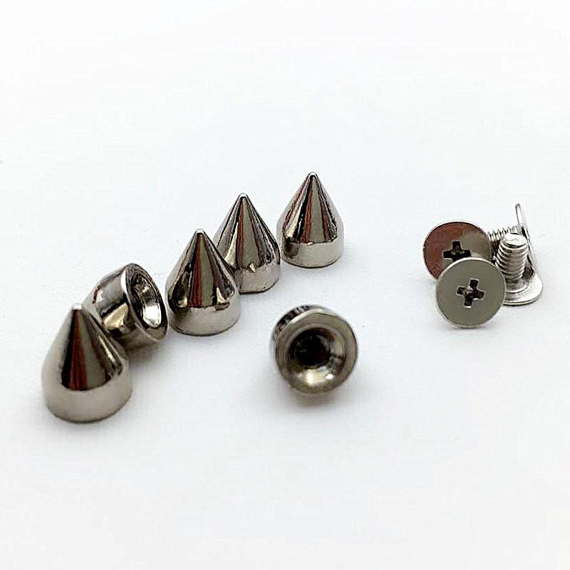 DIYパーツ DIY スタッズ 鋲 リベット 革製品 レザージャケット スマホ パンク コニカル 弾丸型 尖った 装飾 アクセサリー 合金製 シルバー ゴールド ガンメタル