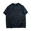 Tシャツ メンズ おしゃれ 大きいサイズ 半袖 速乾 氷 カモフラージュ 春夏 ゆったり シンプル(4)