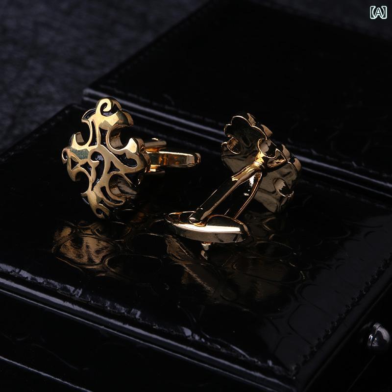 カフスボタン おしゃれ レトロ メンズ フォーマル フレンチ シャツ アクセサリー ...