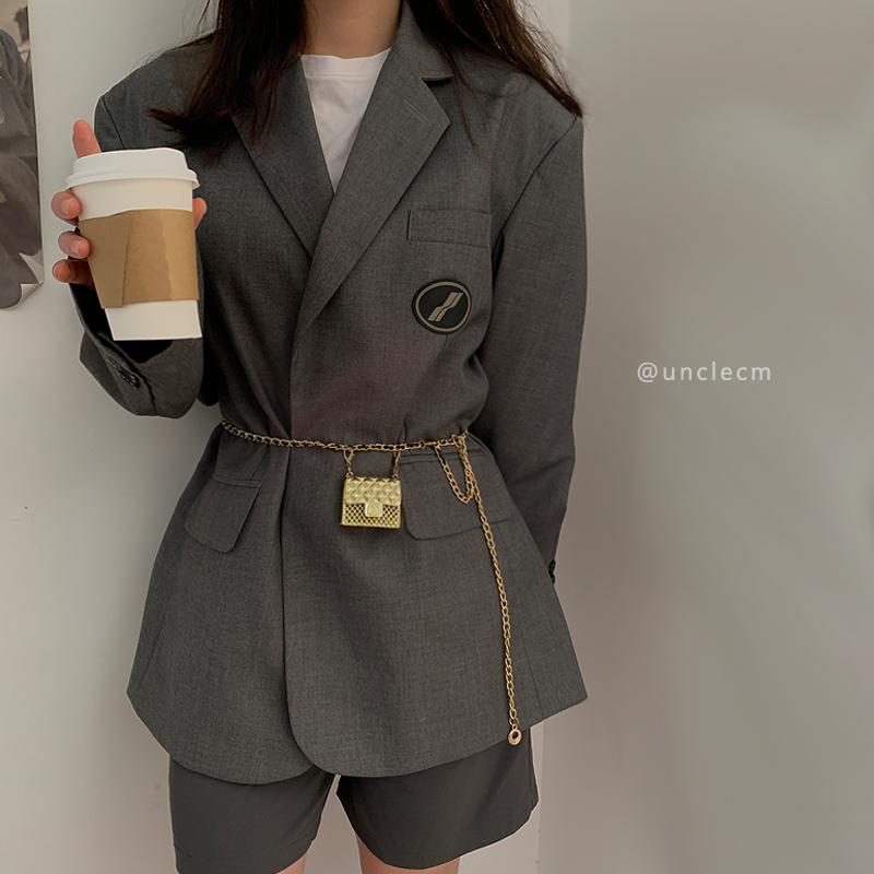 チェーンベルト シルバー レディース 細 金属 小さめ メタル バッグ ウエストマーク 装飾 アクセサリー 夏 普段使い シャツ おしゃれ ゴールド 斜めがけ