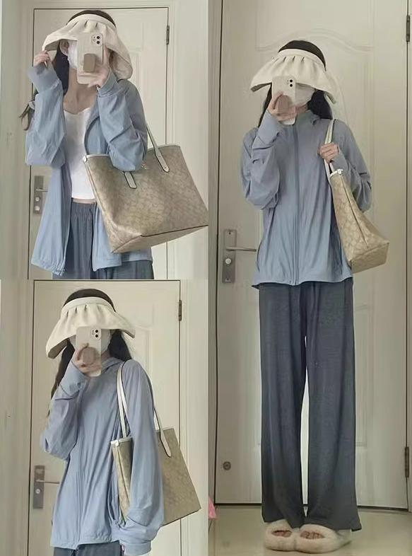 日焼け防止 パーカー レディース ひんやり 涼しい 接触冷感 夏 薄手 軽量 長袖 指穴 ジップアップ ジャケット 通気性 ゆったり 大きいサイズ スポーツ アウトドア グレー 白 ピンク