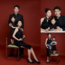 家族 お揃い 衣装 写真 フォト 撮影 スタジオ 思い出 記念 キッズ 女の子 大人 レディース メンズ チャイナ風 セット 綿 ポリエステル おしゃれ エレガ...