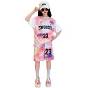 バスケ ウェア キッズ 夏 セットアップ ユニフォーム 男の子 女の子 重ね着風 ジャージー 半袖 速乾 通気性 柔らかい 快適 タンクトップ ゆったり 赤 青...