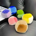 キーホルダー ふわふわ かわいい カラフル ファー キューブ チェーン バッグチャーム アクセサリー レディース 車 鍵 ギフト 柔らかい 緑 ピンク 青