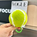 キーホルダー ふわふわ かわいい 小さい テニス ボール ファー 柔らかい ぬいぐるみ バッグチャーム アクセサリー 車 鍵 通学 部活 友達 お揃い ペイント バックル