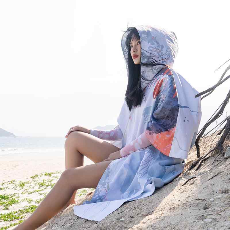 大人 プール タオル ポンチョ スイミング マント 海 着替え 吸水 速乾 ダイビング バスローブ あったか..