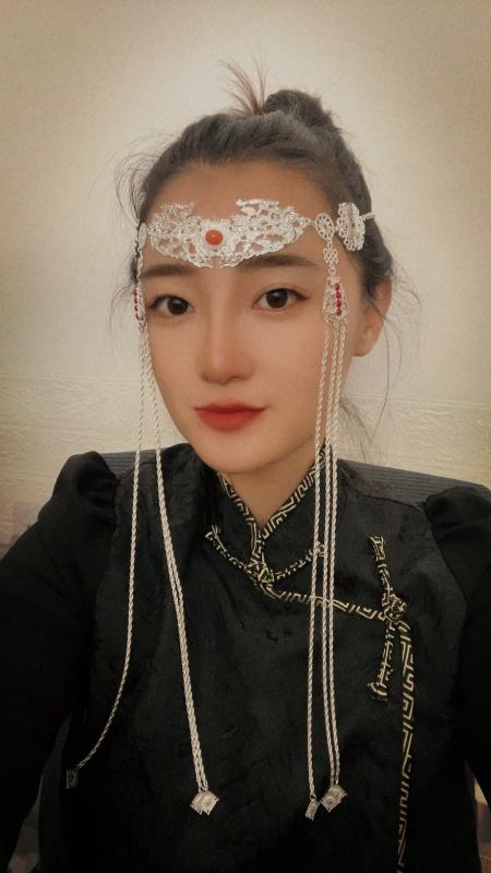 民族 衣装 頭 飾り ヘッド バンド アクセサリー モンゴル 伝統 イベント 舞台 小道具 コスプレ 仮装 結..