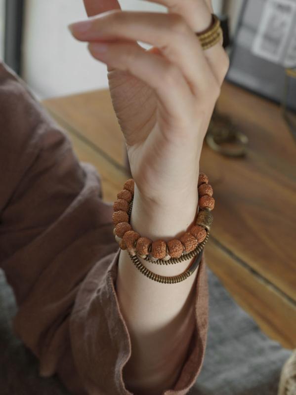 Hawaiian Jewelry - 手首 アクセサリー メンズ ブレスレット レトロ ストーン ビーズ エスニック レディース 緑 ピンク 半貴石 カラフル おしゃれ