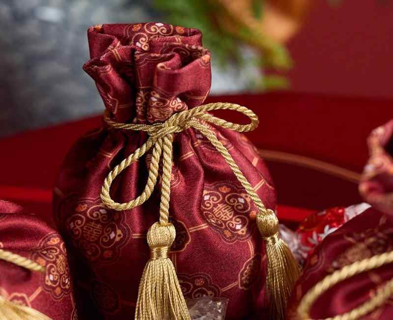 ギフト 袋 レトロ チャイナ風 中国雑貨 巾着 ウエディング パーティー お菓子入れ プレゼント キャンデ..