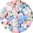 手芸 ポンポン ボール 玉 アレンジ かわいい 手作り 材料 ハンドメイド DIY用品 使い方いろいろ 素材 カラフル ヘアアクセ バッグ 大中小ミックス ピンク 黄色 緑