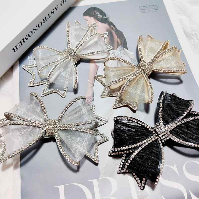 靴 アクセサリー レディース 取り外し可能 大きめ リボン エレガント 上品 おしゃれ パンプス ミュール サンダル 結婚式 パーティー シンプル 黒 グレー 白