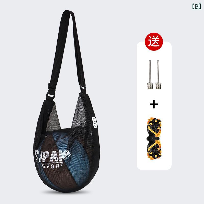 バスケットボール バッグ メンズ レディース 球入れ ショルダー メッシュ 通気性 大容量 サッカー バレー スポーツ用品 トレーニング 部活 おしゃれ 持ち運び便利 ピンク 青 黒