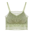 レース キャミソール レディース トップス 下着 夏 薄手 ブラジャー ナイロン ポリウレタン 快適 柔らかい 立体 プッシュアップ 伸縮性 白 黒 緑 かわい...