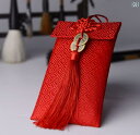 ふくさ 結婚式 中国 紅包 封筒 サテン 刺繍 ブロケード タッセル チャーム 双喜紋 ボタン 銅銭 装飾 慶事 ご祝儀袋 縦型 おしゃれ レトロ 花柄 龍 鳳凰 赤