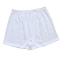トランクス レディース ショーツ 下着 パンツ シニア 大人 大きいサイズ ウエストゴム ゆったり 綿 通気性 シンプル 無地 セット 白