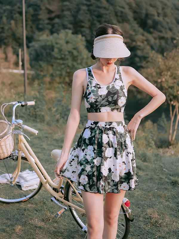 水着ビキニ検索結果｜水着 レディース 体型カバー 大きいサイズ 薄手 長袖 セパレート タンキニ パーカ...