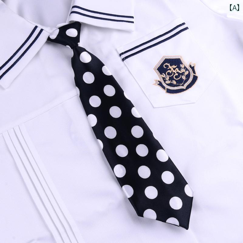 ネクタイ 子供 ユニセックス ナロータイ 細め 簡単装着 ワンタッチ ゴム仕様 幼稚園 小学校 通学 制服 ..