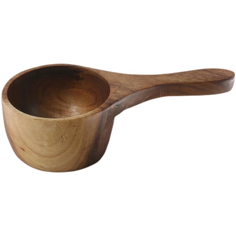計量スプーン 木製 キッチン用品 調理器具 コーヒー 粉ミルク 豆 調味料 カフェ 定量 ショート コンパ..