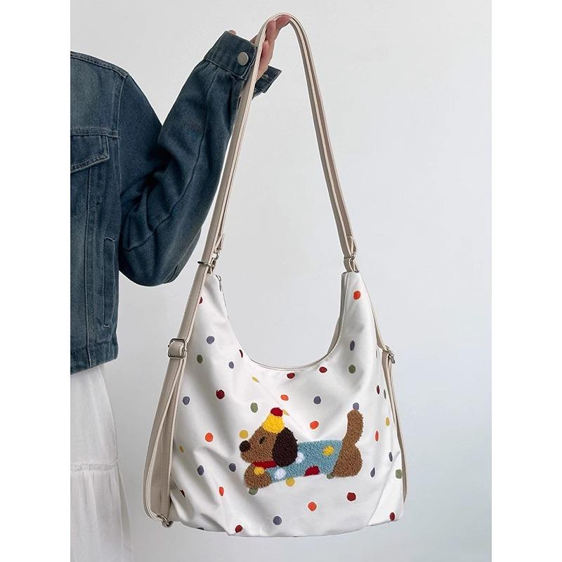 リュック レディース かわいい ダックスフント キャンバス カジュアル 大容量 ショルダー トート ジッ..