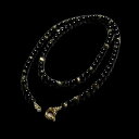 ネックレス メンズ レディース アクセサリー 金黒曜石 ビーズ シルバー925 留め具 おしゃれ ナチュラル シンプル プレゼント