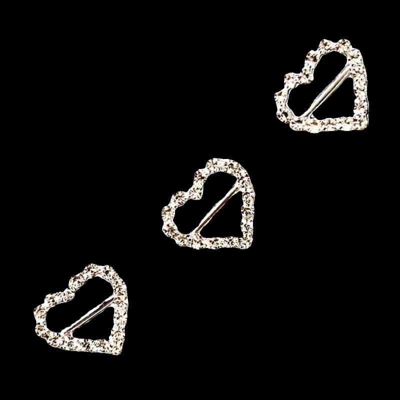 ヘアクリップ ハンドメイド ラインストーン 水平 ボタン 合金 アクセサリー 手作り 材料 デコレーショ..