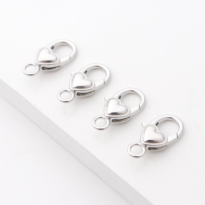 ハンドメイド キーホルダーパーツ ハート 手作り アクセサリー 衣類 合金 ネックレス シルバー おしゃ..