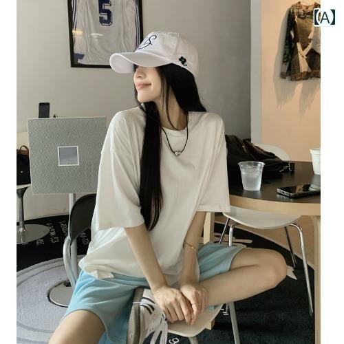 ショートパンツ レディース 大人 おしゃれ カジュアル 夏 セットアップ スポーティ ホット ルーズ スリム 半袖 ゆる Tシャツ ショートパンツ エネルギッシュ 女性 レジャー ショートパンツ レディース 大人 おしゃれ カジュアル 夏 セットアップ スポーティ ホット ルーズ スリム 半袖 ゆる Tシャツ ショートパンツ エネルギッシュ 女性 レジャー