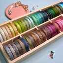 ネックレス 紐 素材 DIY ハンドメイド 手作り アクセサリー 組みひも ストラップ 細め 10メートル 6 8巻 セット 青 緑 ピンク
