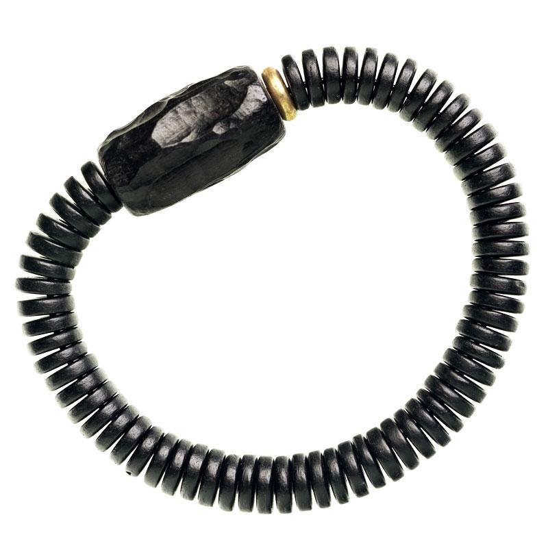 ブレスレット メンズ おしゃれ アクセサリー レディース ユニセックス ビーズ シンプル レトロ 小物 普段使い レジャー お出かけ 黒