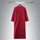 中国 漢服 男 チャンパオ ロング ガウン メンズ キッズ カジュアル ボタン コットン ラミー 民族 衣装 ローブ ベスト マン レトロ マンダリン 夏 S ...