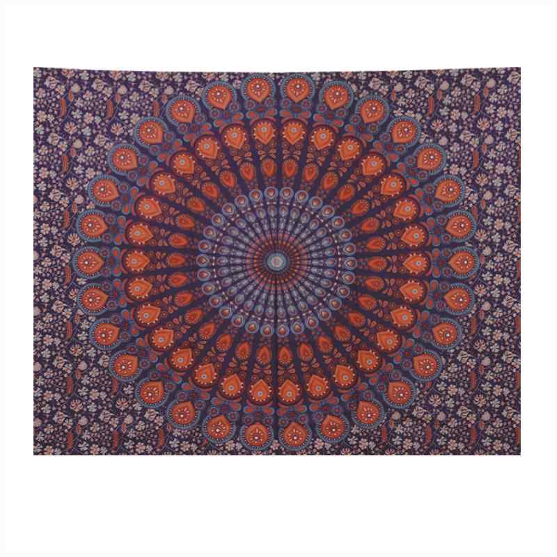 壁 インテリア 飾り タペストリー 曼荼羅 布 ボヘミアン 吊り ファブリック 背景 ベッド サイド 寝室 ホームステイ ヨガ 装飾 キャンバス フランネル 幾何学 模様 ウォッシャブル 100 200 300 cm