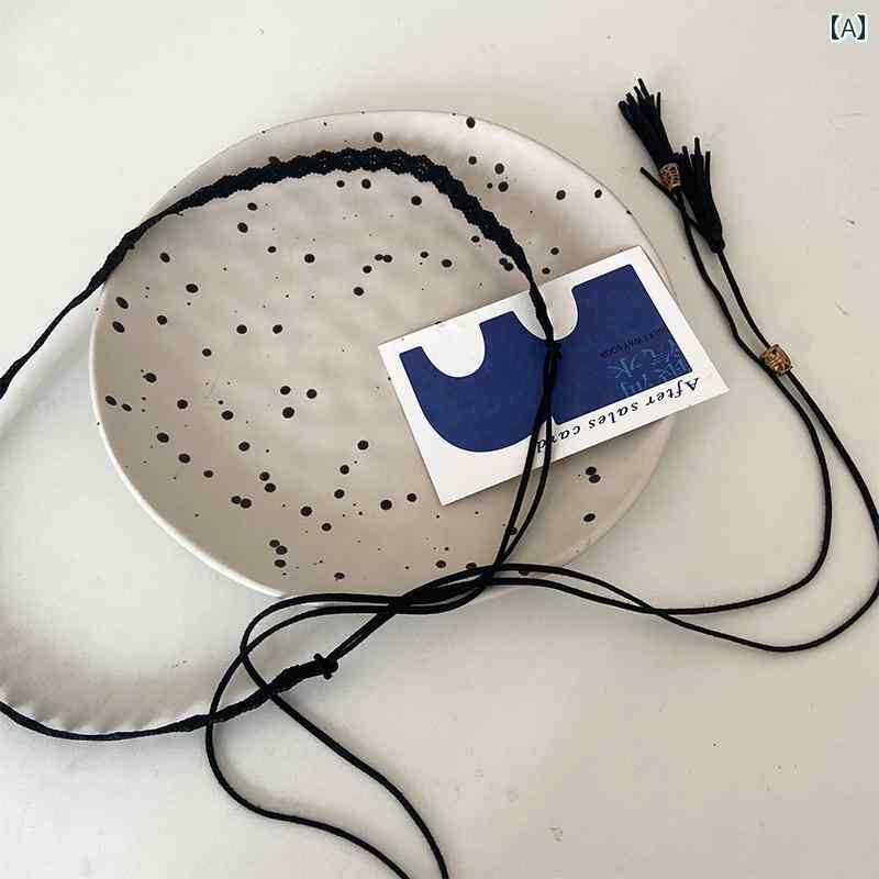 ベルト レディース おしゃれ 穴なし フリーサイズ シンプル 上品 ボヘミアン エスニック タッセル ウェスト 装飾 カジュアル 黒 カーキ キャメル